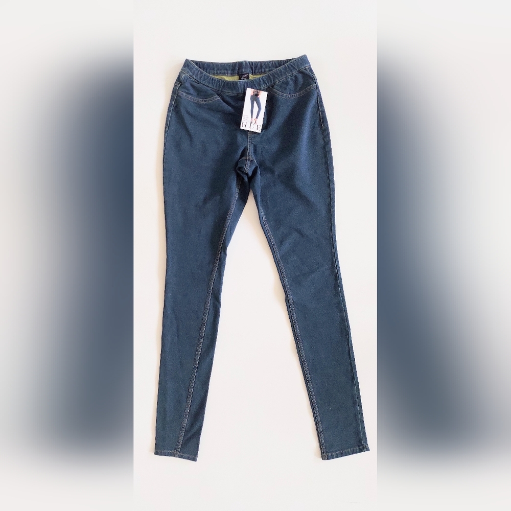 Hue Low Rise Super Skinny Jeans Blue Size XS NWT